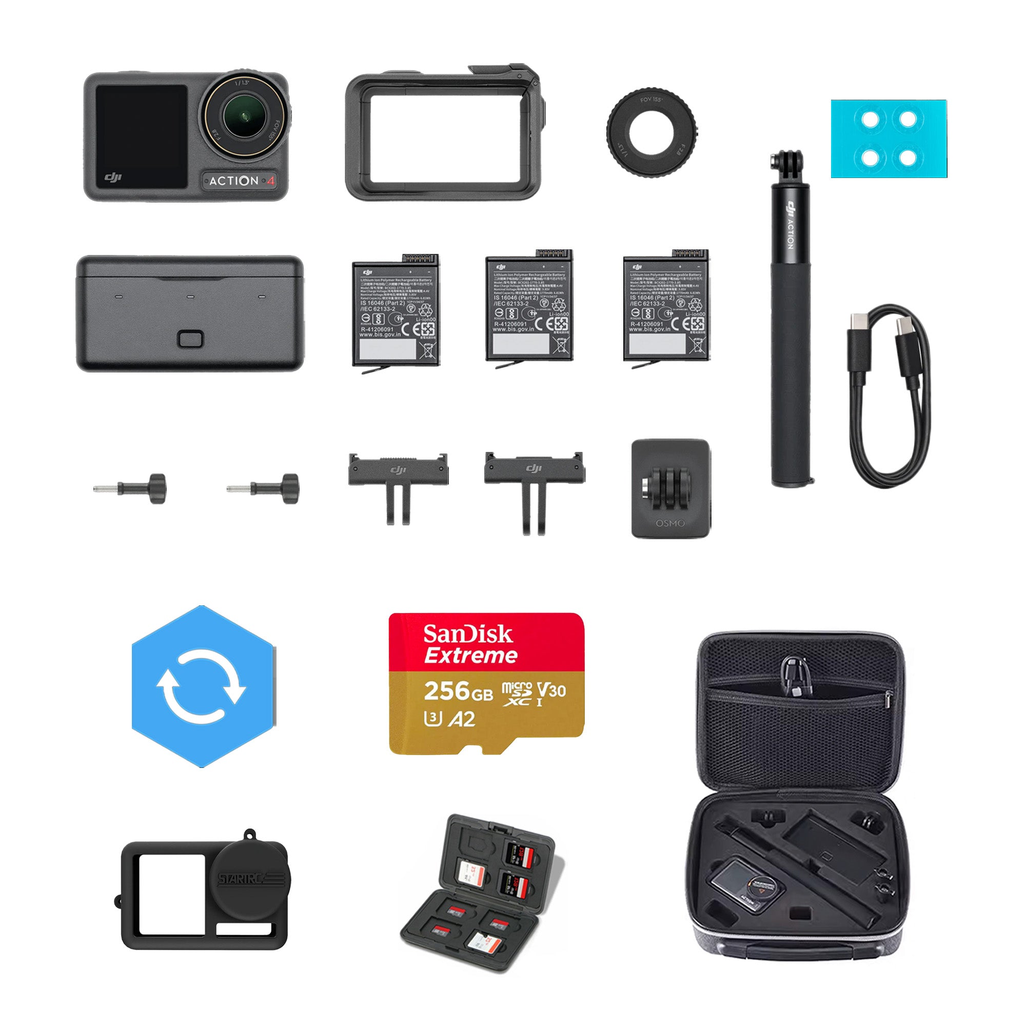 DJI Osmo Action 4 Standard Combo シュリンク付き DJI Osmo Action 4 Standard Combo シュリンク付き