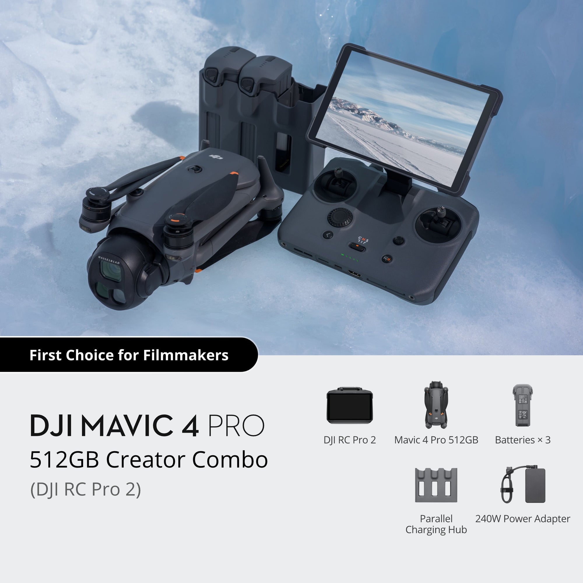 DJI Mavic 4 Pro Drone 512GB Creator Combo with RC Pro 2 – DJI Hasselblad