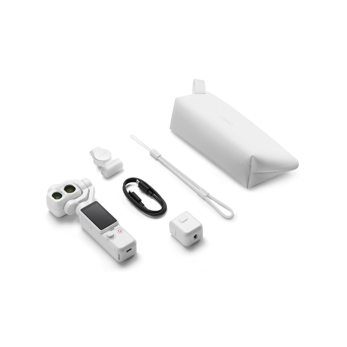 DJI Osmo Pocket 4P Handheld Gimbal Camera (Standard Combo) - Pearl White