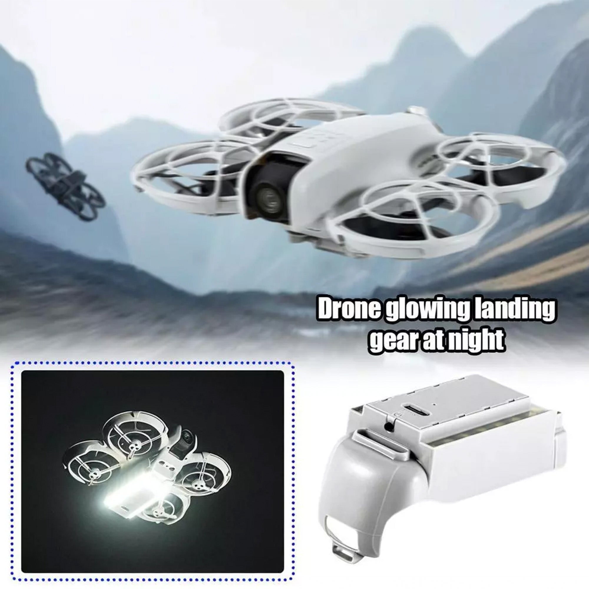 STARTRC Night Lighting LED Landing Gear for DJI Neo Night Flight