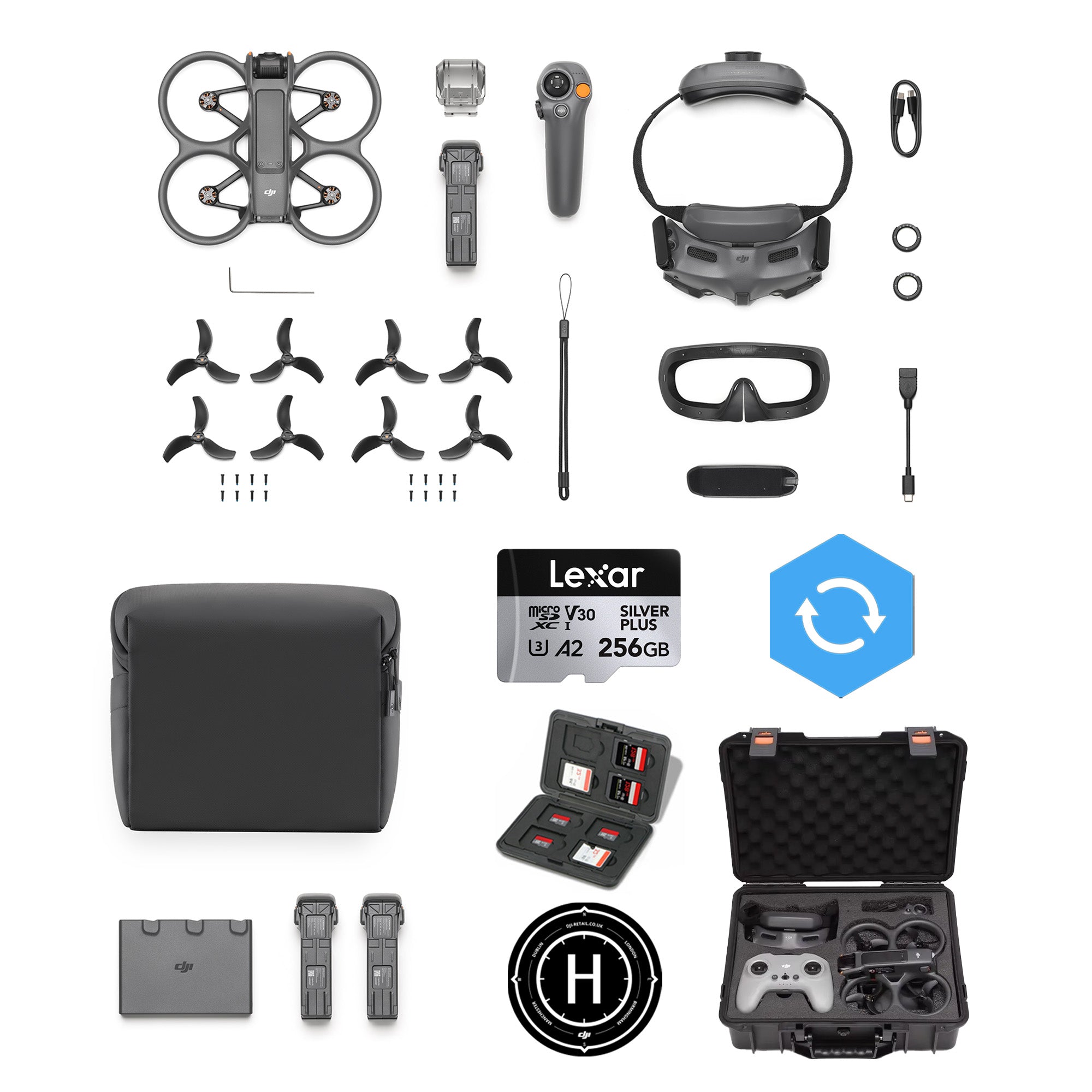 DJI Avata 2 Drone (Three Batteries) - FPV Master Bundle