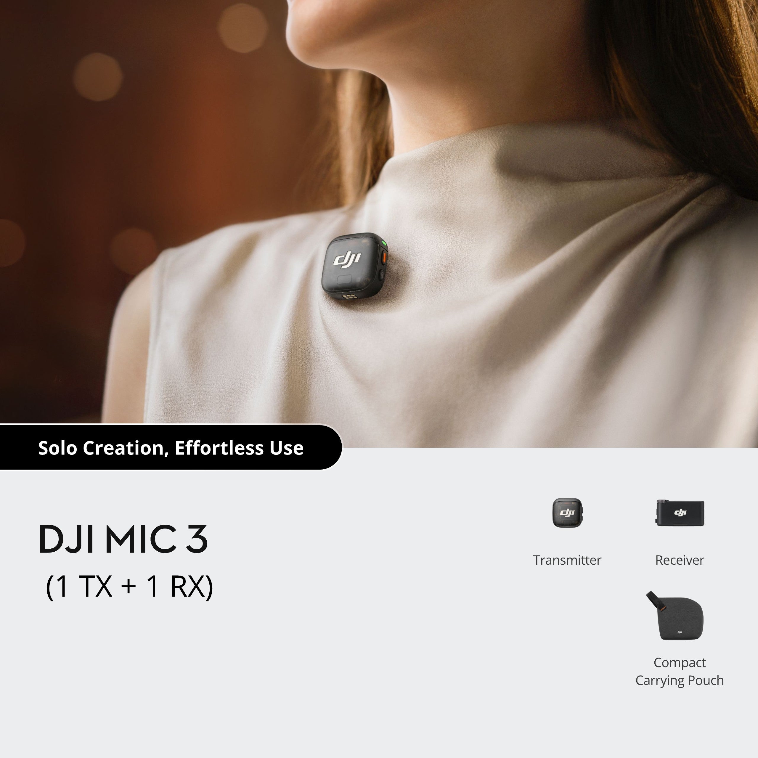 DJI Mic 3 (1 Transmitter + 1 Receiver) – DJI Hasselblad