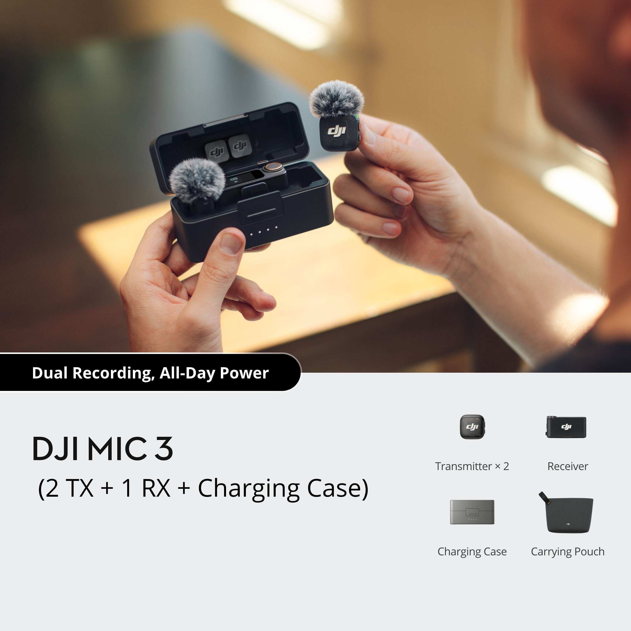 0015　DJI mic 3 DJI Mic 3 (1 Transmitter + 1 Receiver) – DJI Hasselblad