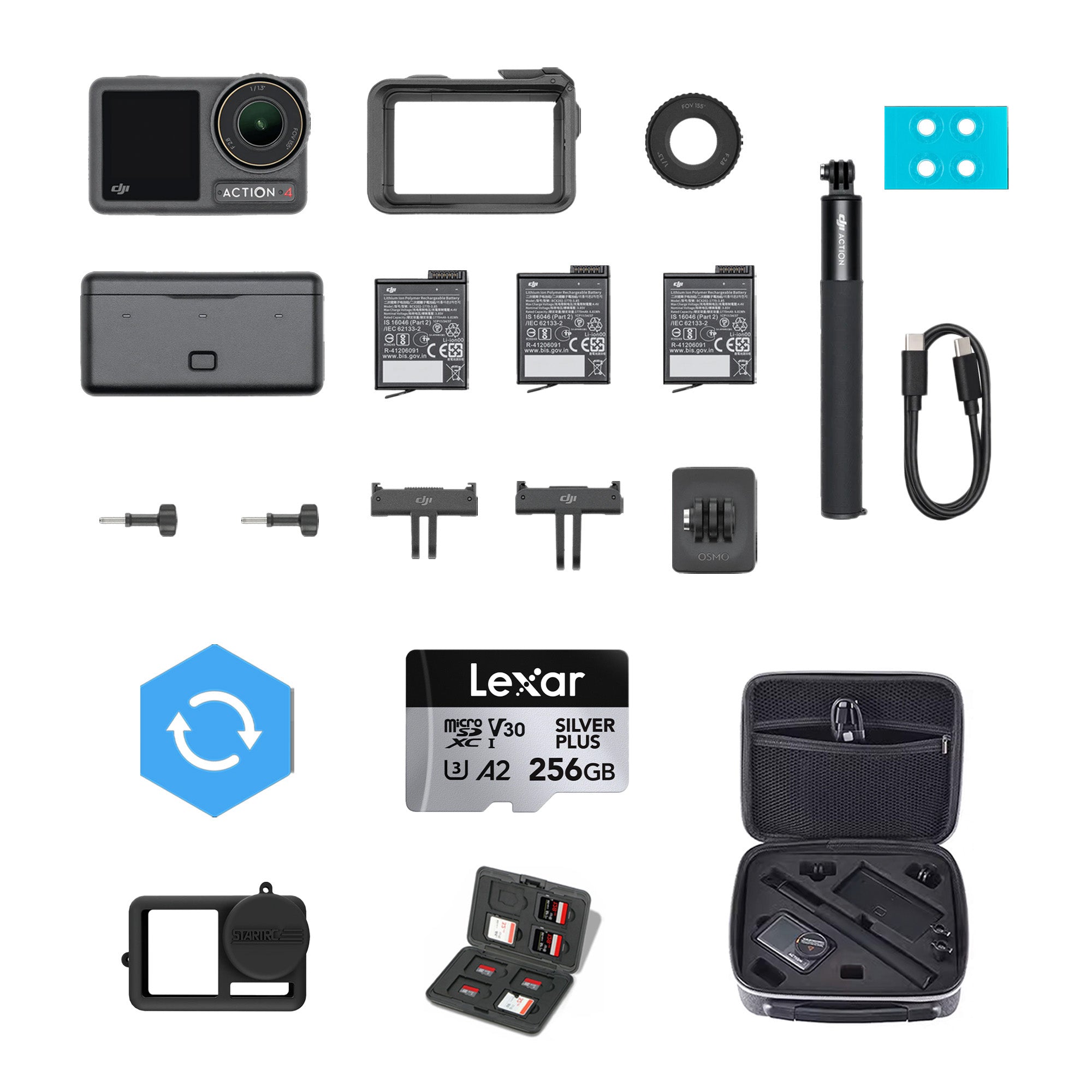 DJI Osmo Action 4 Camera Adventure Combo - Motion Master Bundle