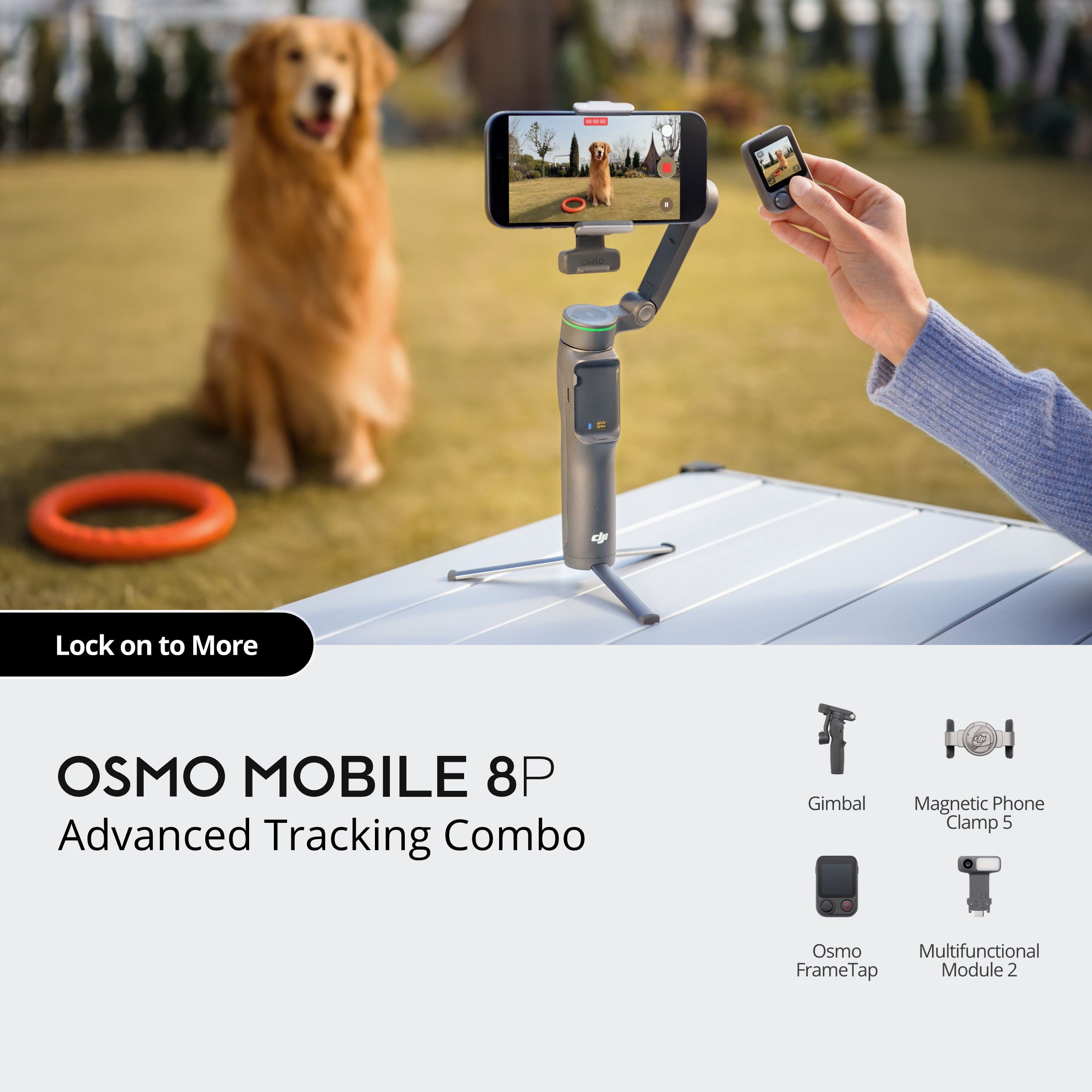 DJI Osmo Mobile 8P Advanced Tracking Combo Handheld Gimbal