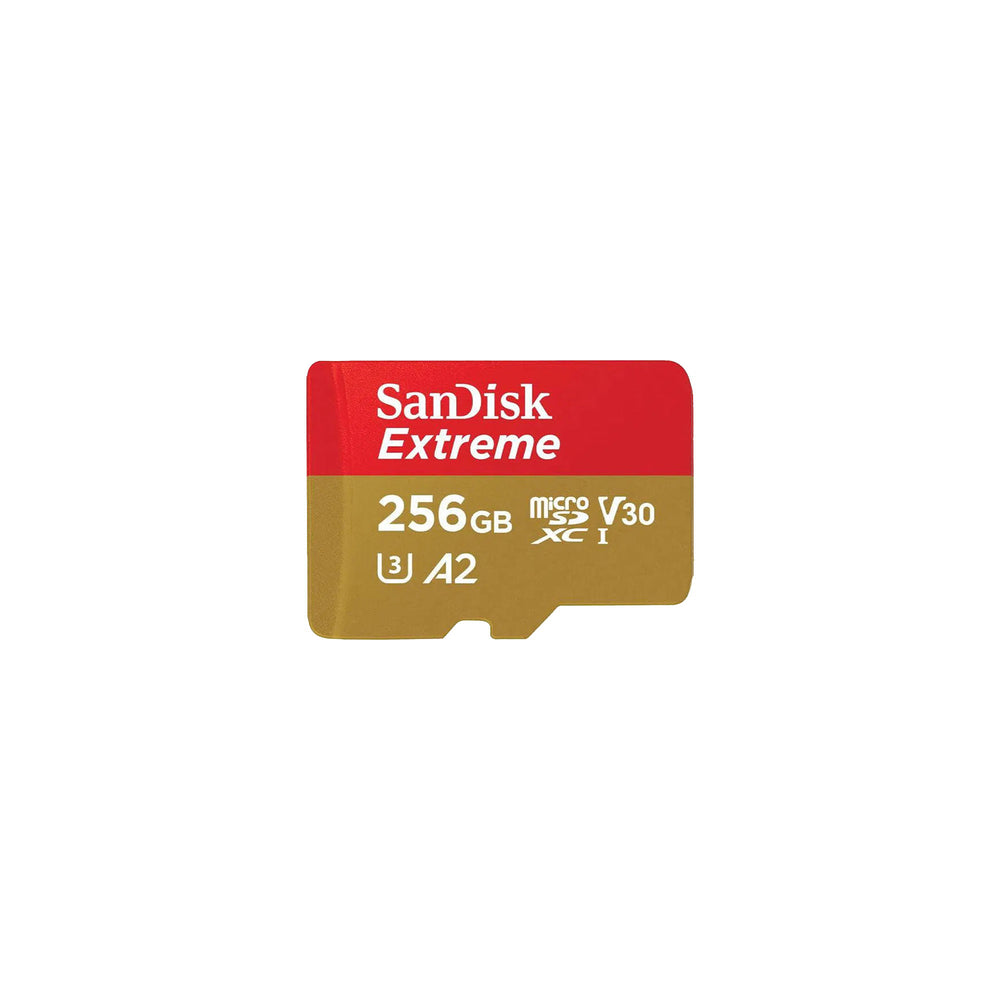 SanDisk Extreme 256GB microSDXC Memory Card - 10 Years Warranty