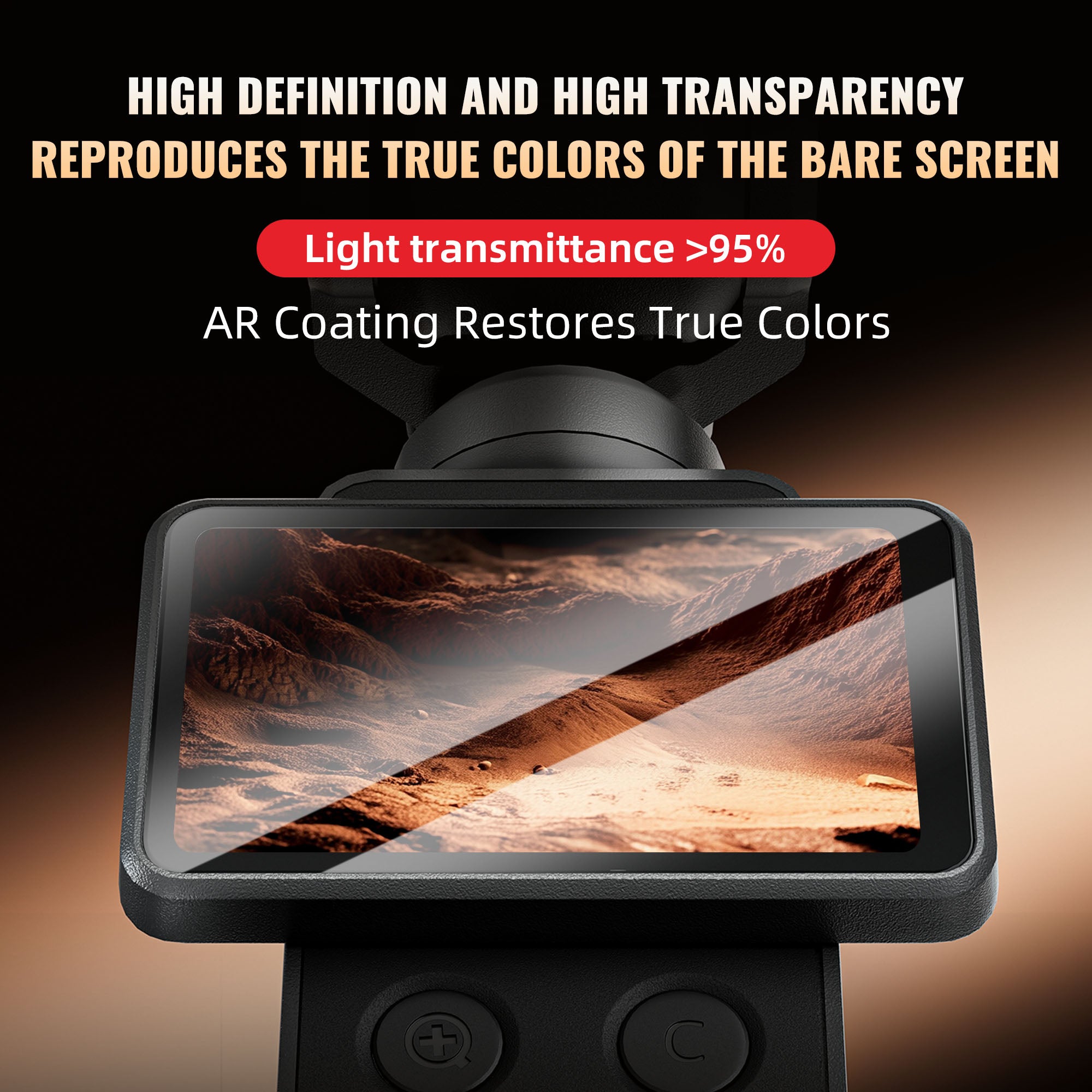STARTRC Pocket 4 / Pocket 3 AR-Coated Tempered Glass Screen & Lens Protector (3 Pack, 6 pcs)