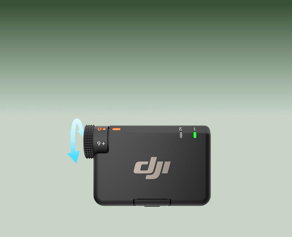 DJI Mic Mini 2 Beş Kademeli Kazanç Ayarı