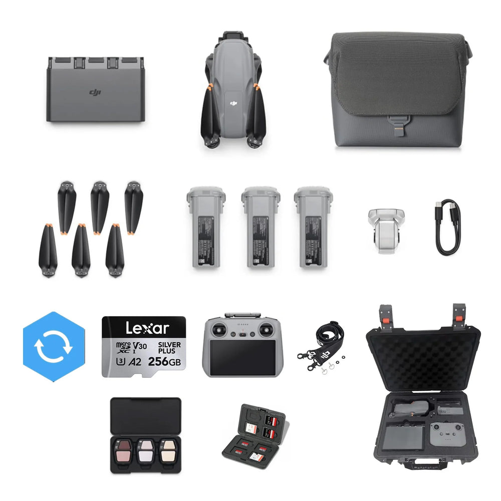 DJI Air 3S Camera Drone Fly More Combo with RC 2 Controller - Sky Master Bundle