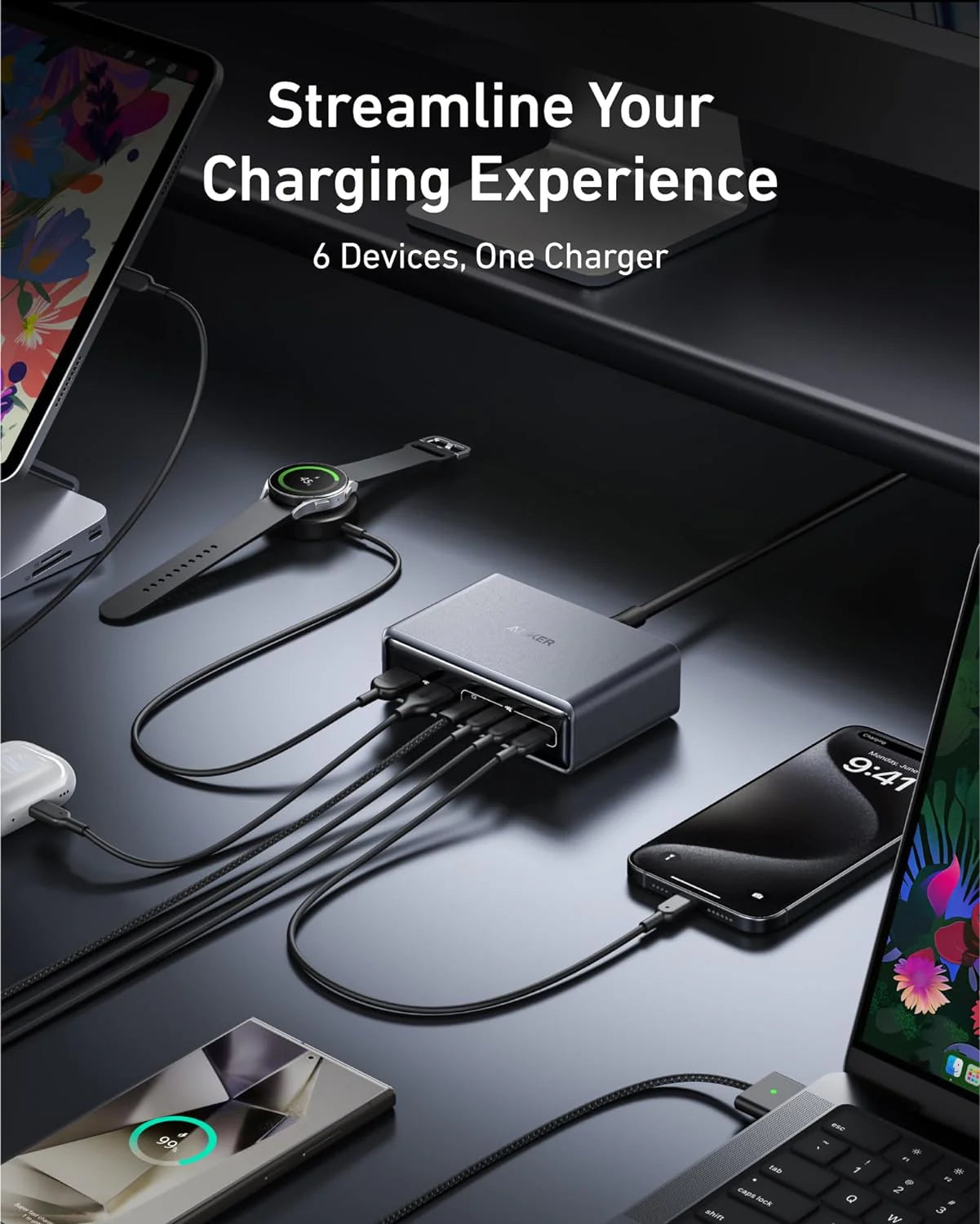 Anker Prime Charger (200W, 6 Ports, GaN) – DJI Hasselblad Anker Prime Charger (200W, 6 Ports, GaN) – DJI Hasselblad