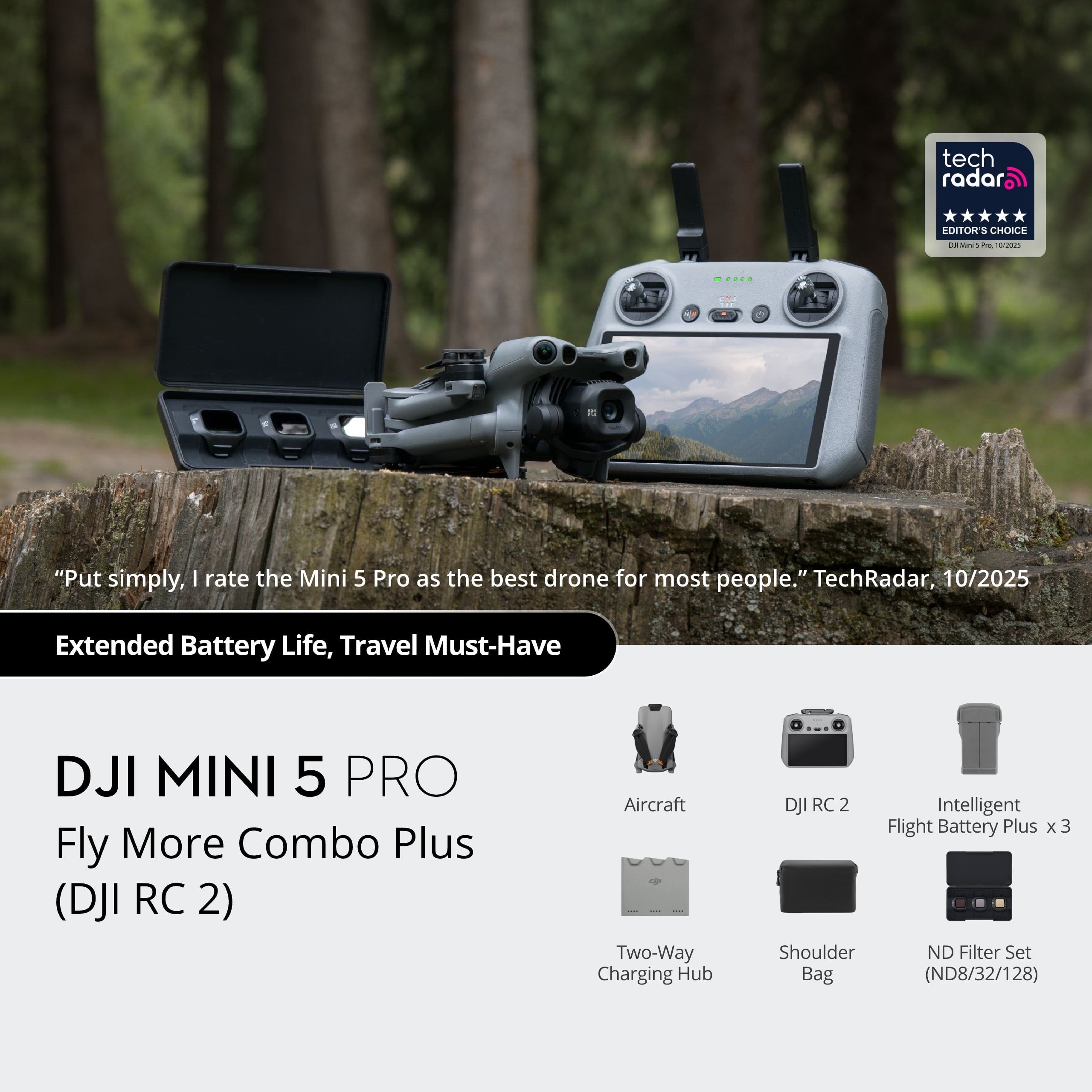 DJI Mini 5 Pro Drone Fly More Combo Plus With RC 2 Controller