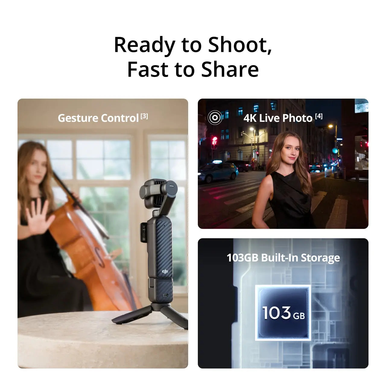 DJI Osmo Pocket 4P Handheld Gimbal Camera (Standard Combo)