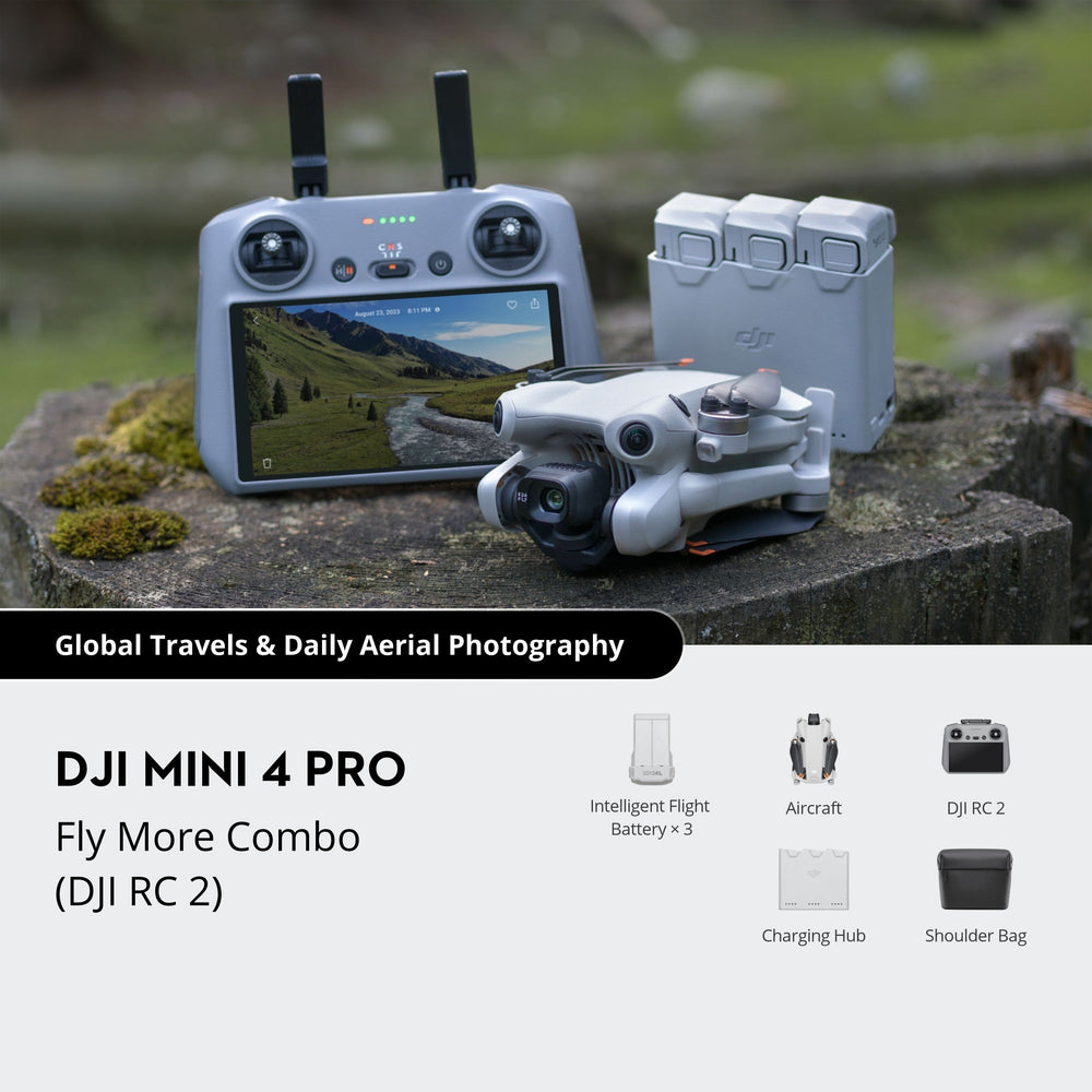 DJI Mini 4 Pro Drone Fly More Combo With RC2 Controller