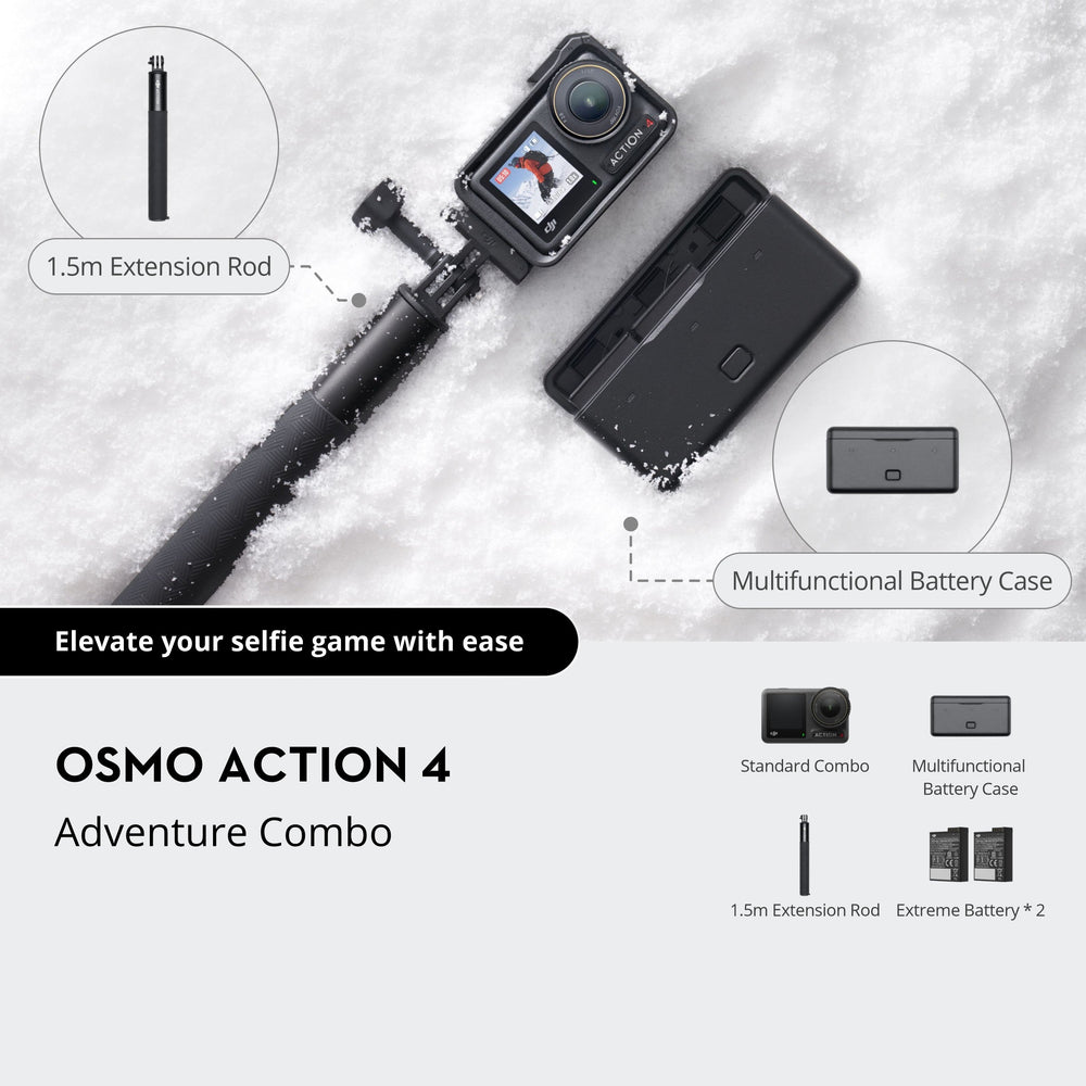 Osmo Action 4 4K/120fps Camera Adventure Combo