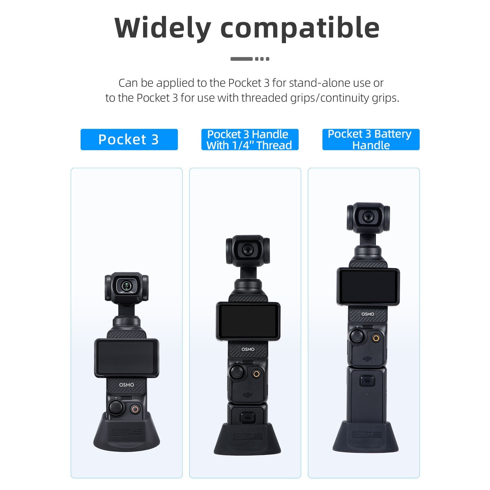 Silicone Fixed Base Stand for DJI Osmo Pocket 3 - StartRC