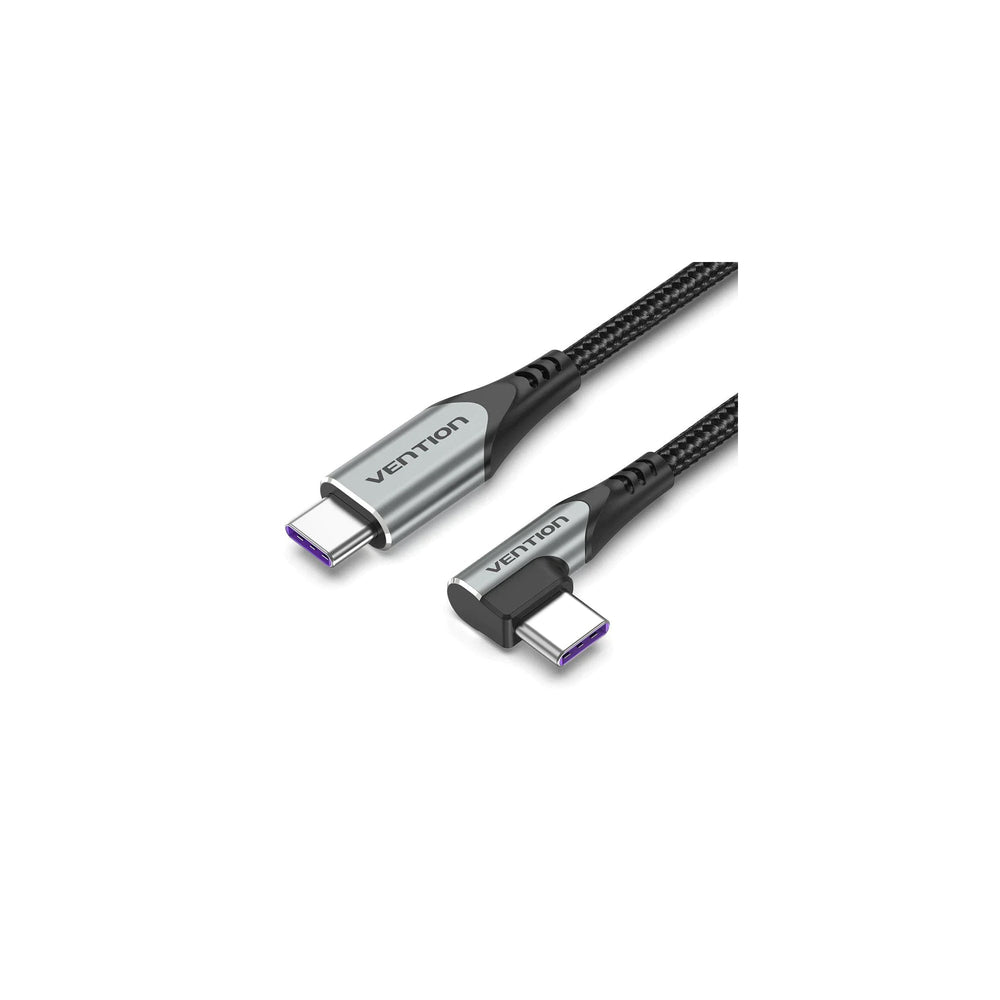 Vention Aluminium Cotton Braided USB-C 2.0 to USB-C 5A 1m - TAKHF