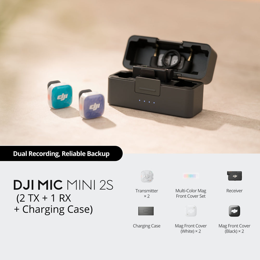 DJI Mic Mini 2S (2 TX + 1 RX + Charging Case)
