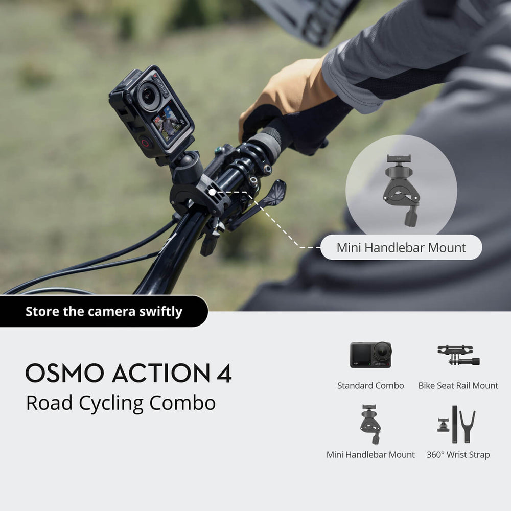 DJI Osmo Action 4 Camera Road Cycling Combo