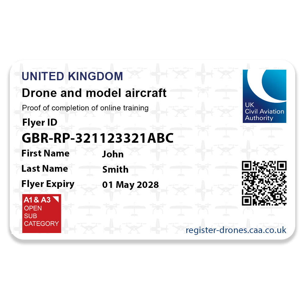 CAA Drone Flyer ID Card