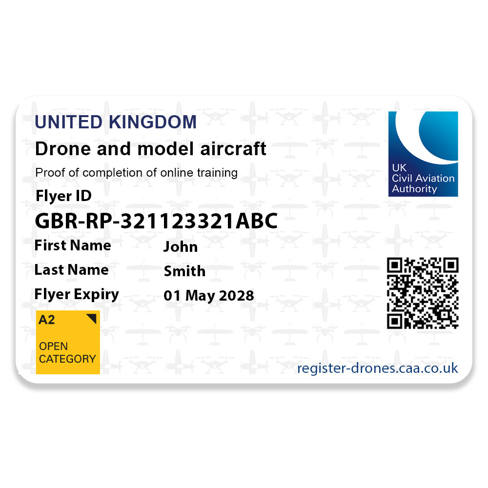 CAA Drone Flyer ID Card DJI Hasselblad