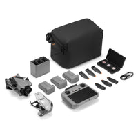 DJI Mini 5 Pro Fly More Combo with RC 2 controller contents on a white background