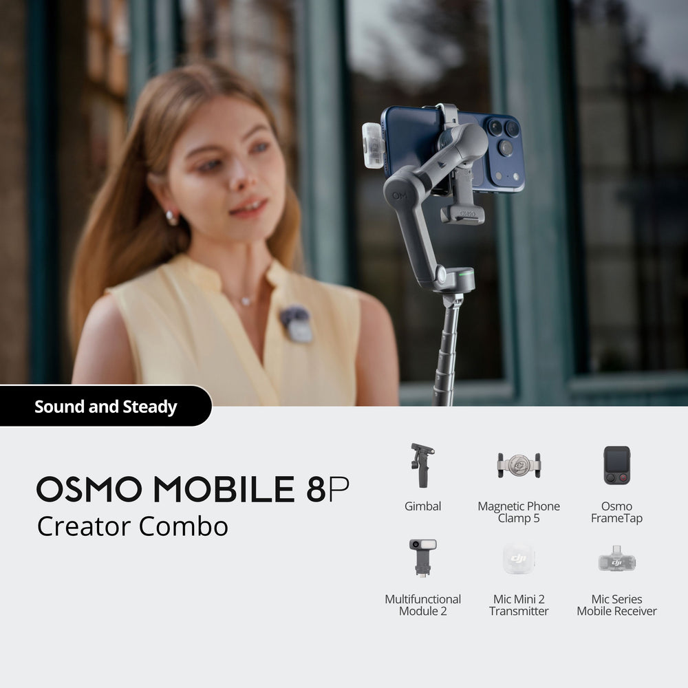 DJI Osmo Mobile 8P Creator Combo Handheld Gimbal