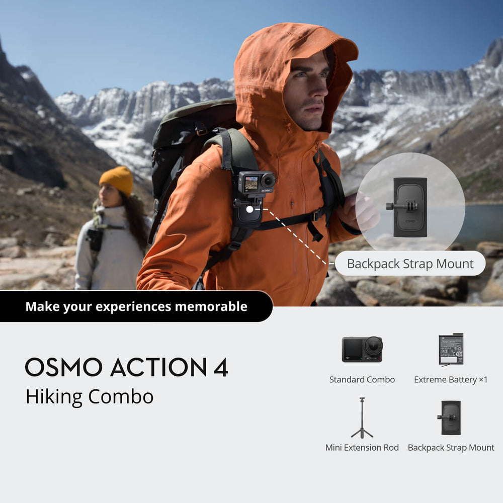 DJI Osmo Action 4 Camera Hiking Combo