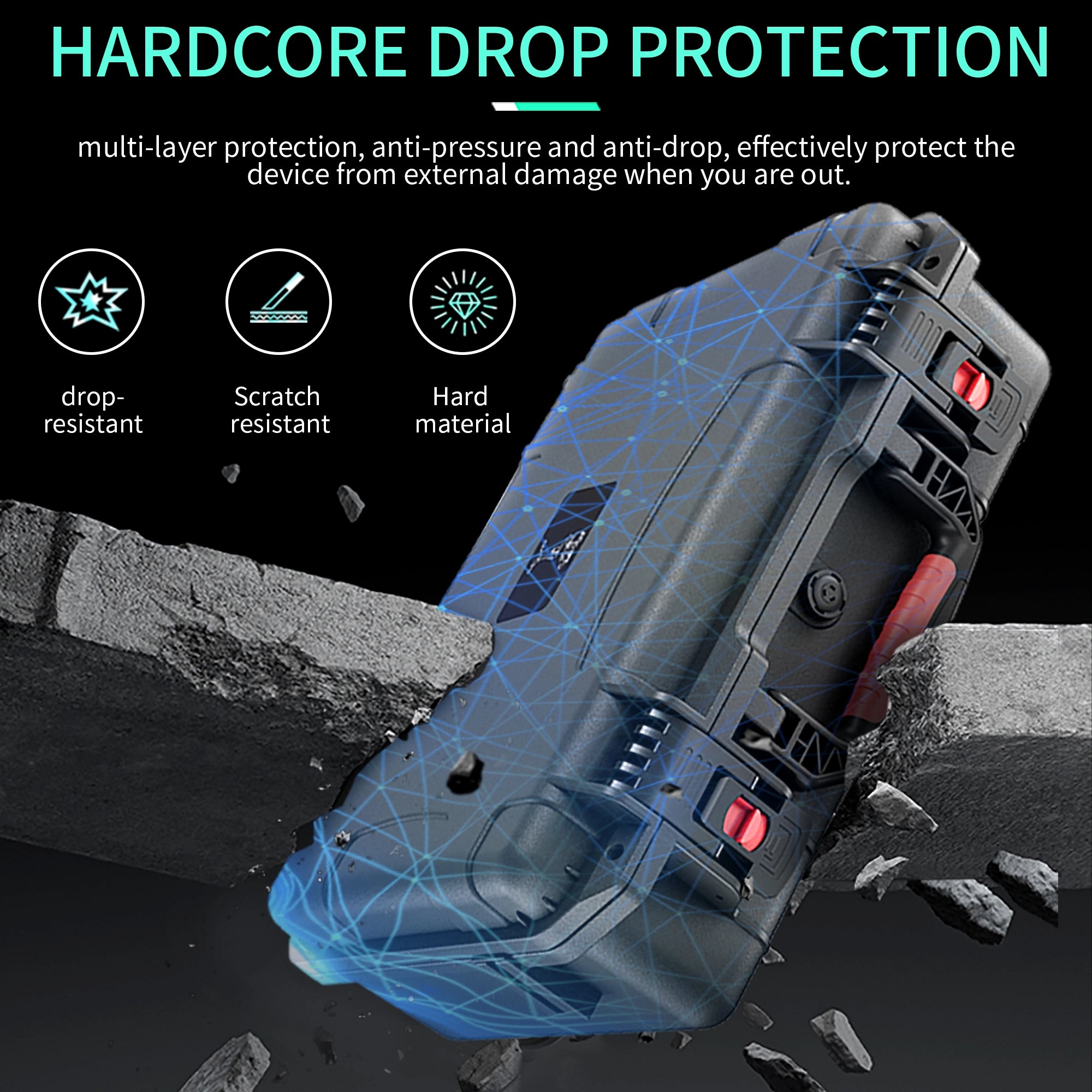 STARTRC Waterproof Hard Carrying Case For DJI RS 4 / RS 4 Pro