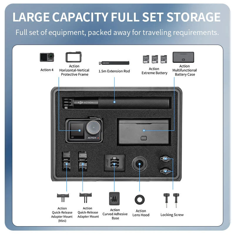 STARTRC Waterproof Hard Carrying Case For DJI Osmo Action 5 Pro / Osmo Action 4